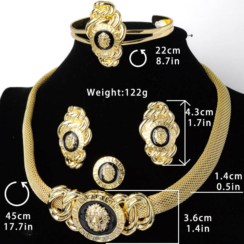 Luxury 18K Gold Plated Jewelry Sets, Style F4USO143
