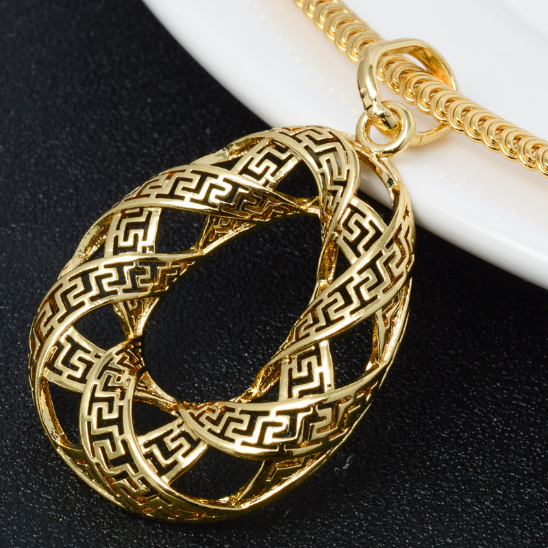 18K Gold plated Italian Style Jewelry Sets Style JLRA0135