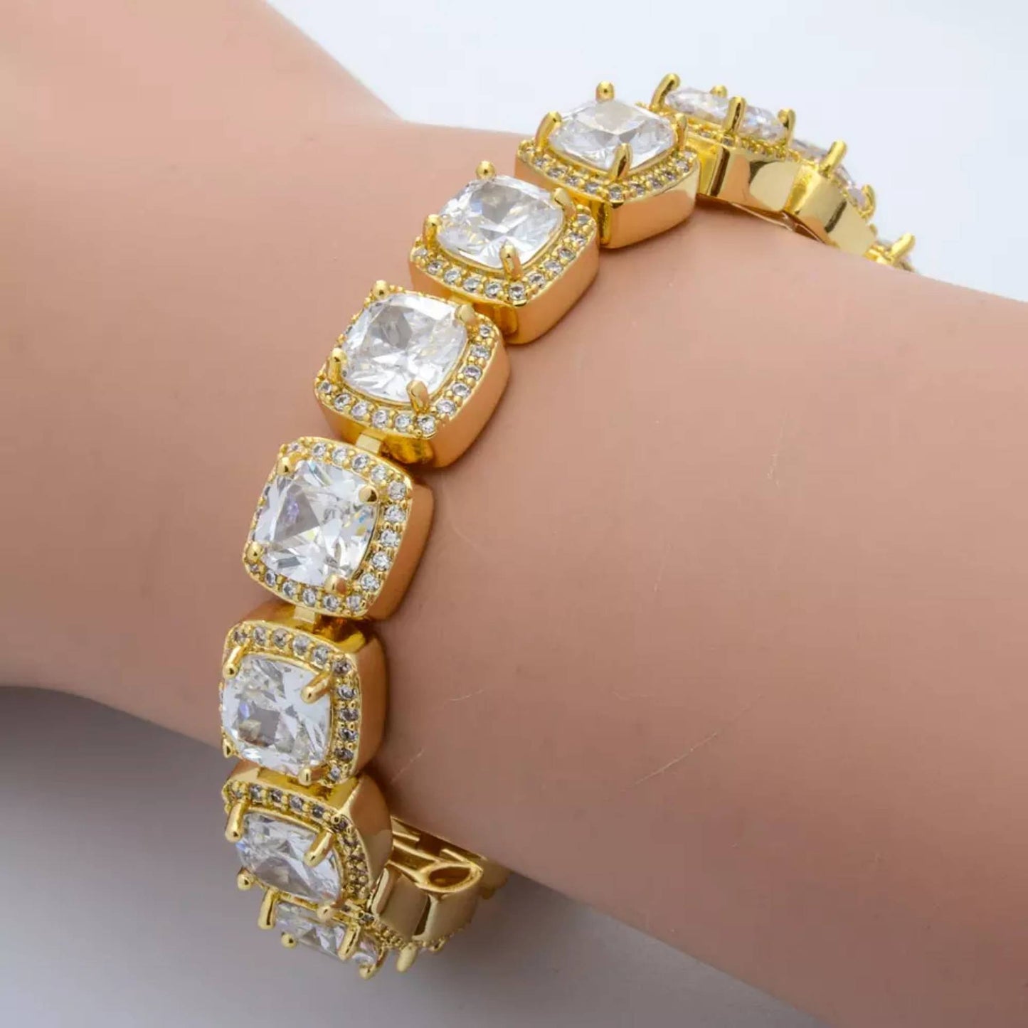 Tennis Bracelet 18K Gold Plated With Zircon