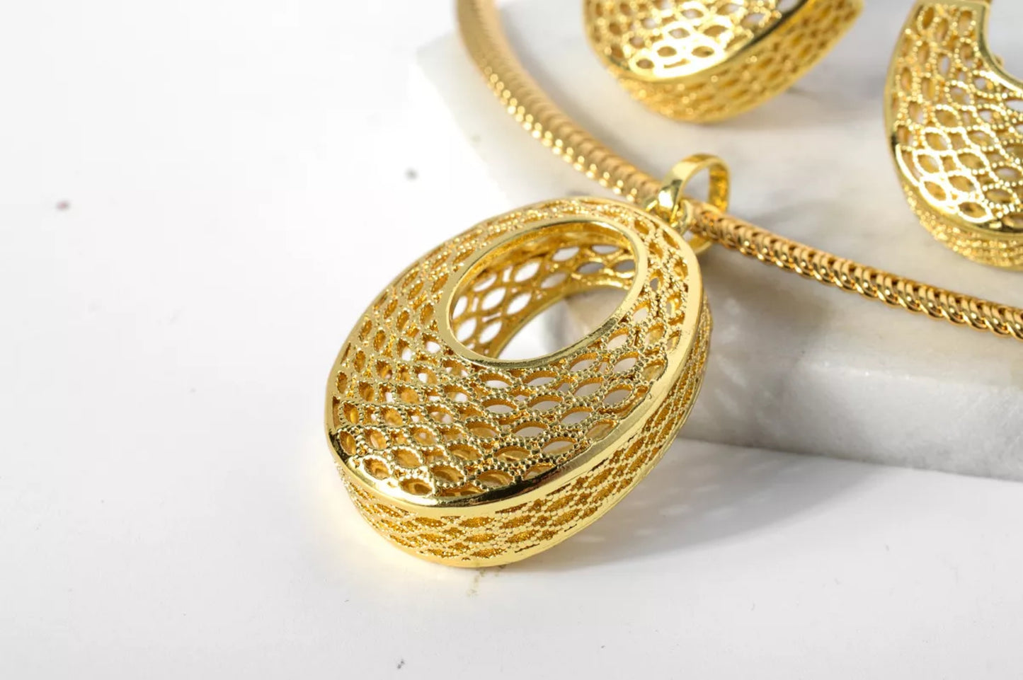 18K Gold Plated Jewelry Sets Style JLRA0124