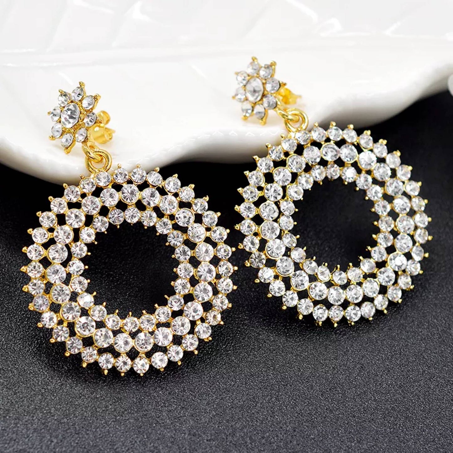 18K Gold Plated Hight Fashion Earring Style F4USYE8015