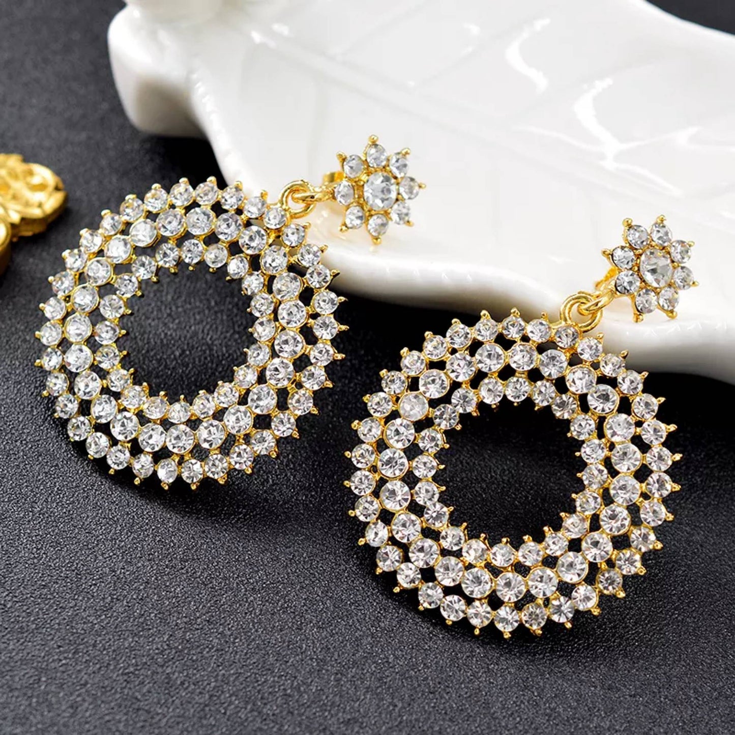 18K Gold Plated Hight Fashion Earring Style F4USYE8015