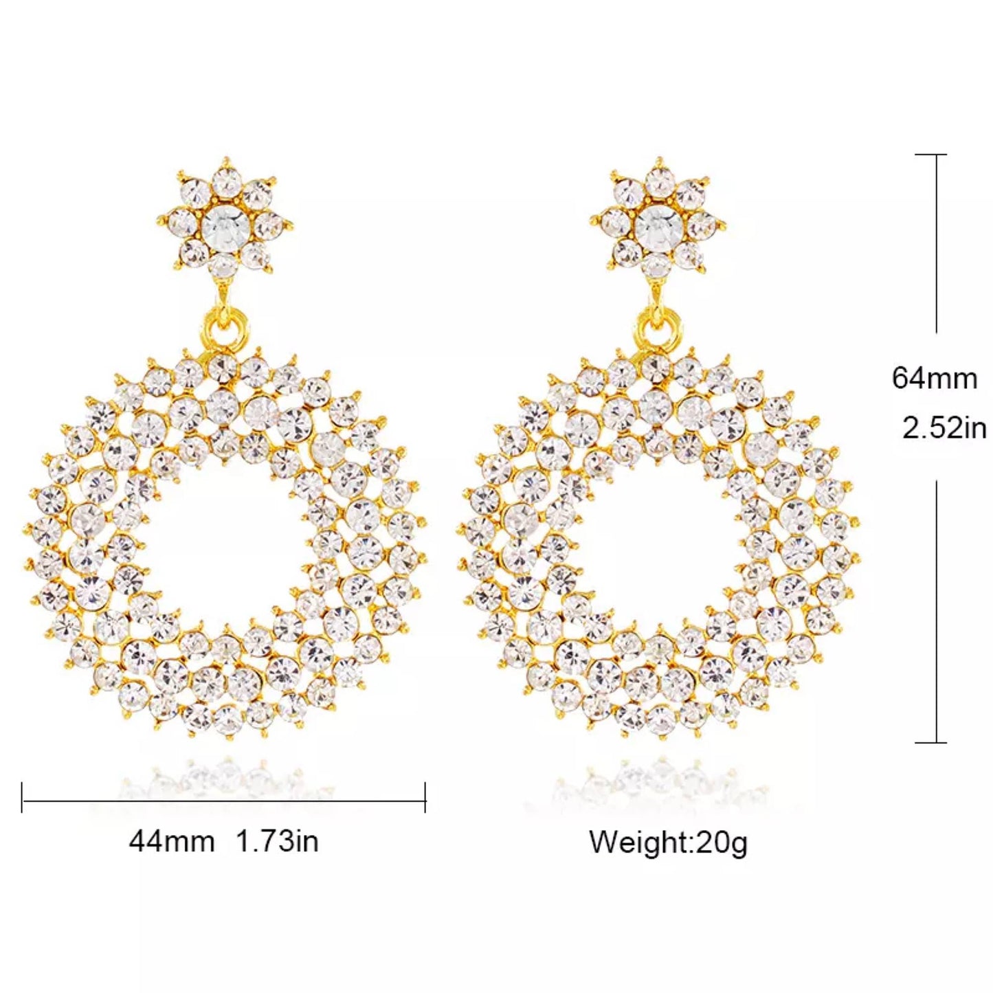 18K Gold Plated Hight Fashion Earring Style F4USYE8015