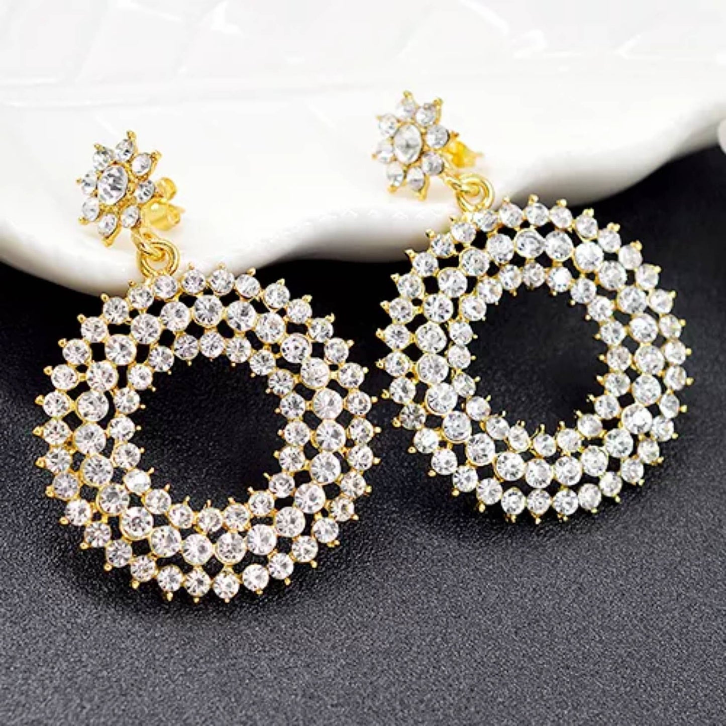 18K Gold Plated Hight Fashion Earring Style F4USYE8015