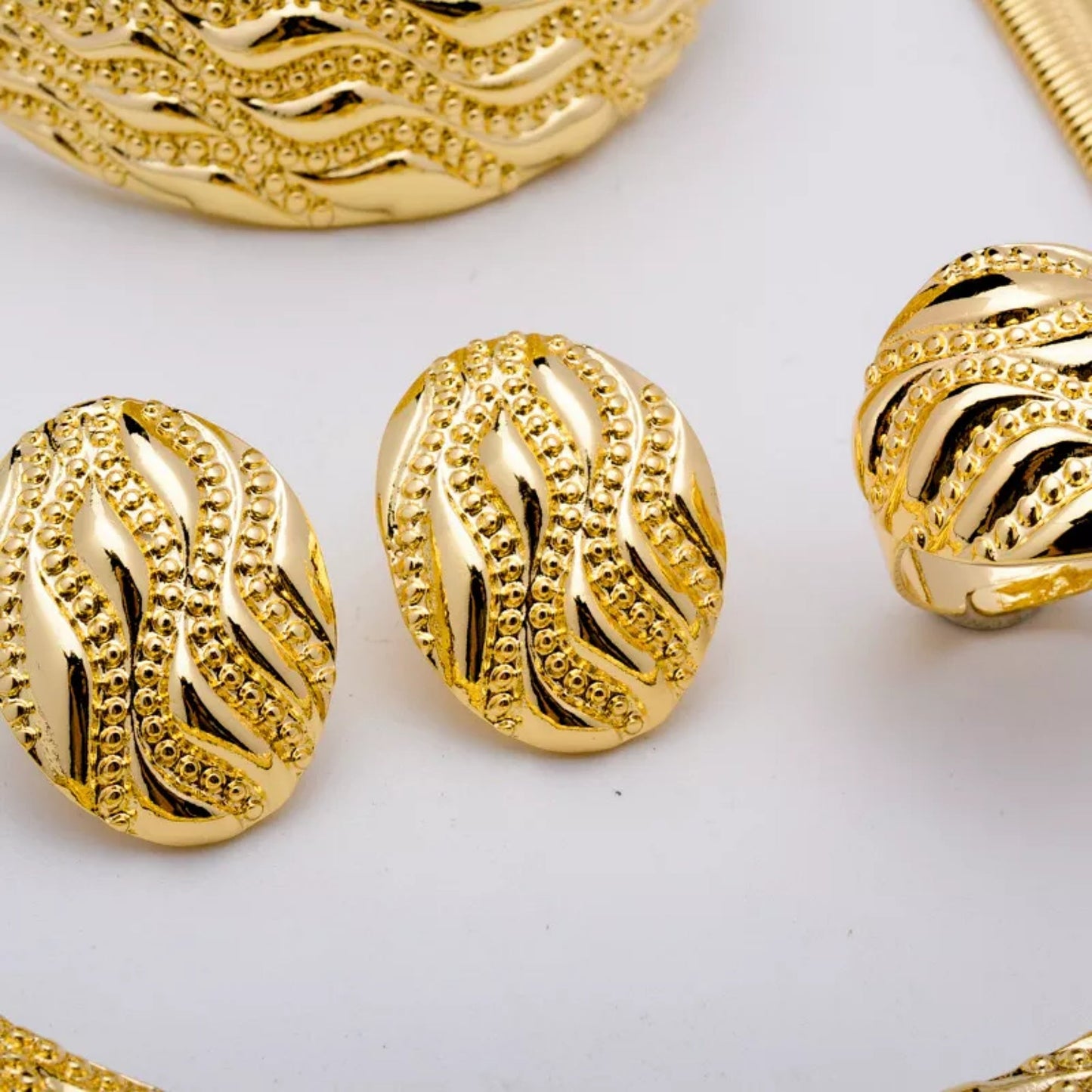 Luxury 18K Gold Plated Jewelry Sets Style JLRS0199