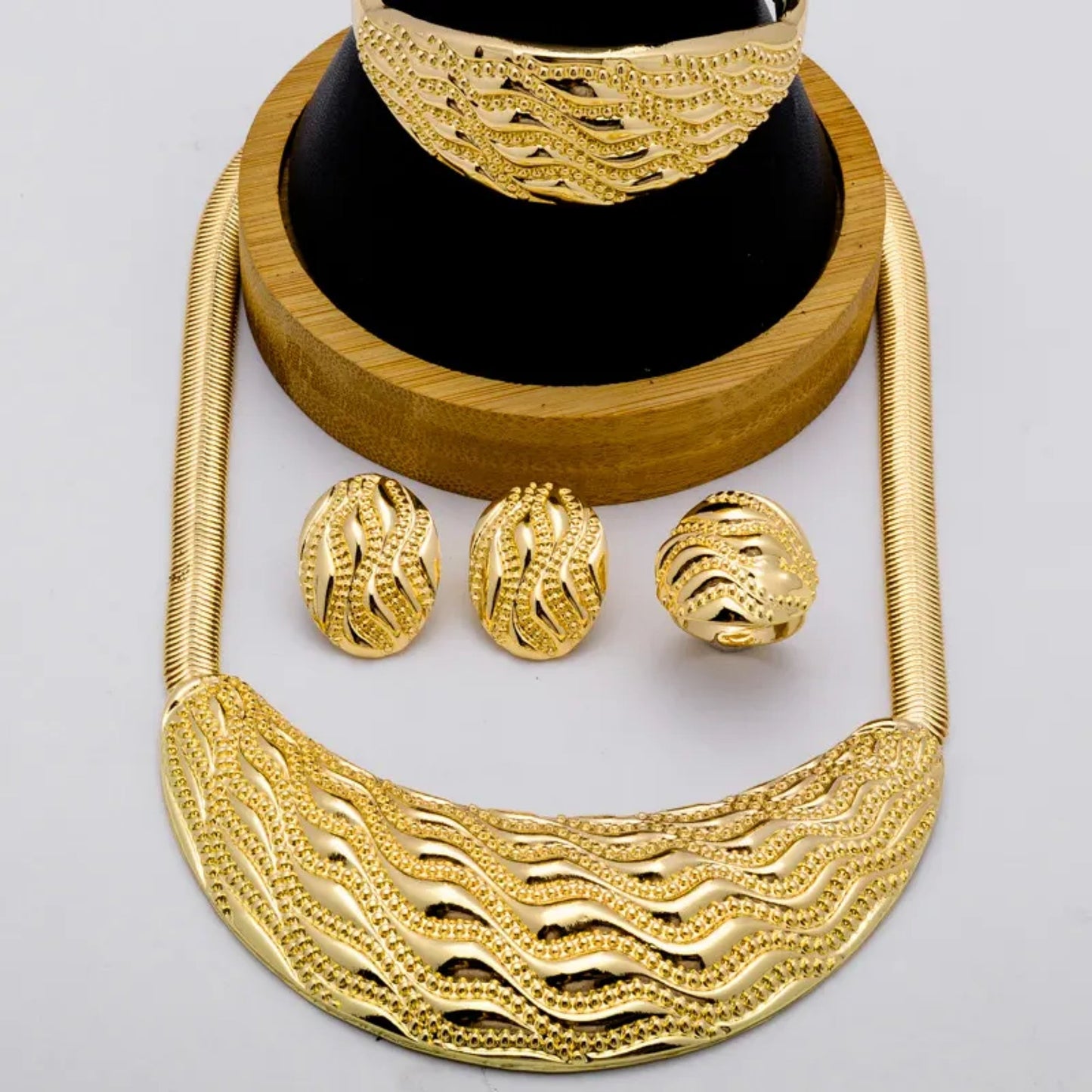 Luxury 18K Gold Plated Jewelry Sets Style JLRS0199
