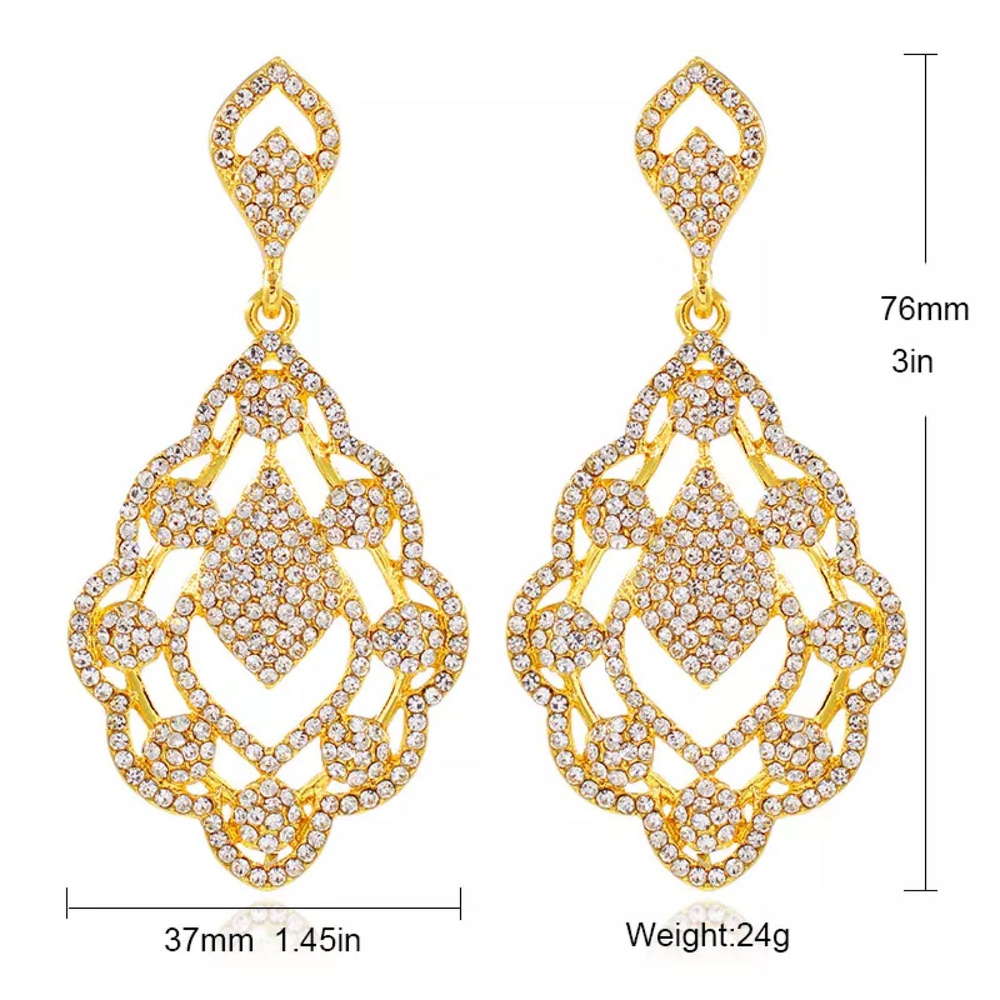 18K Gold Plated Hight Fashion Earring Style F4USYE8005