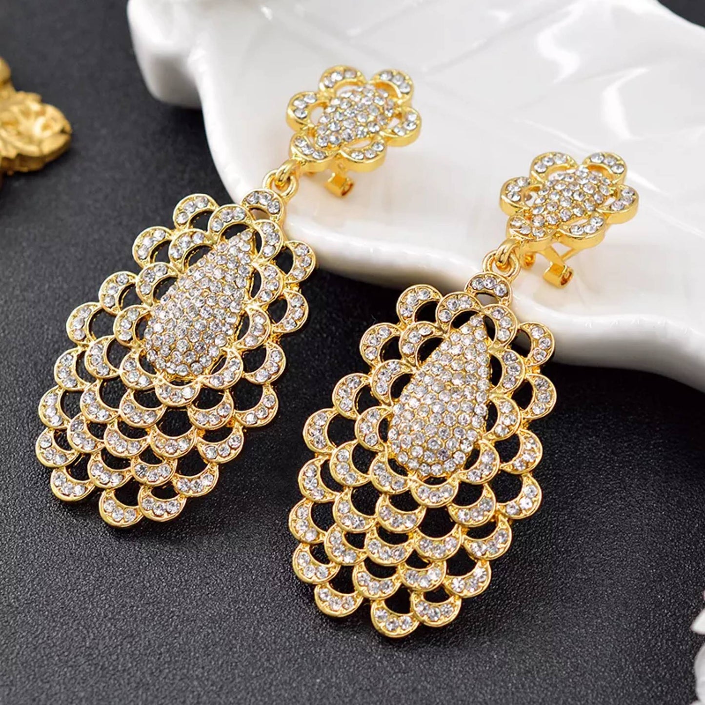 18K Gold Plated Hight Fashion Earring Style F4USYE8008