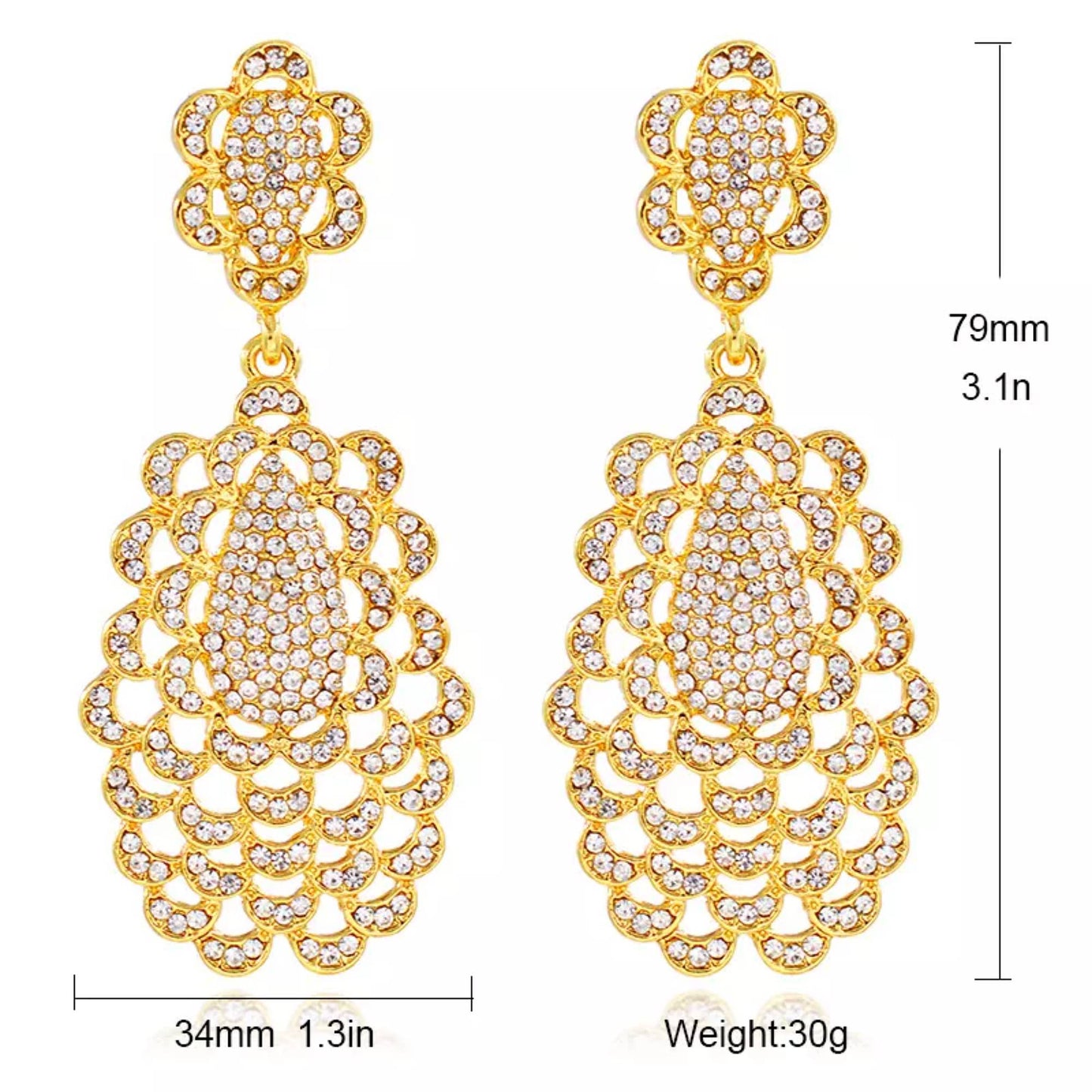 18K Gold Plated Hight Fashion Earring Style F4USYE8008