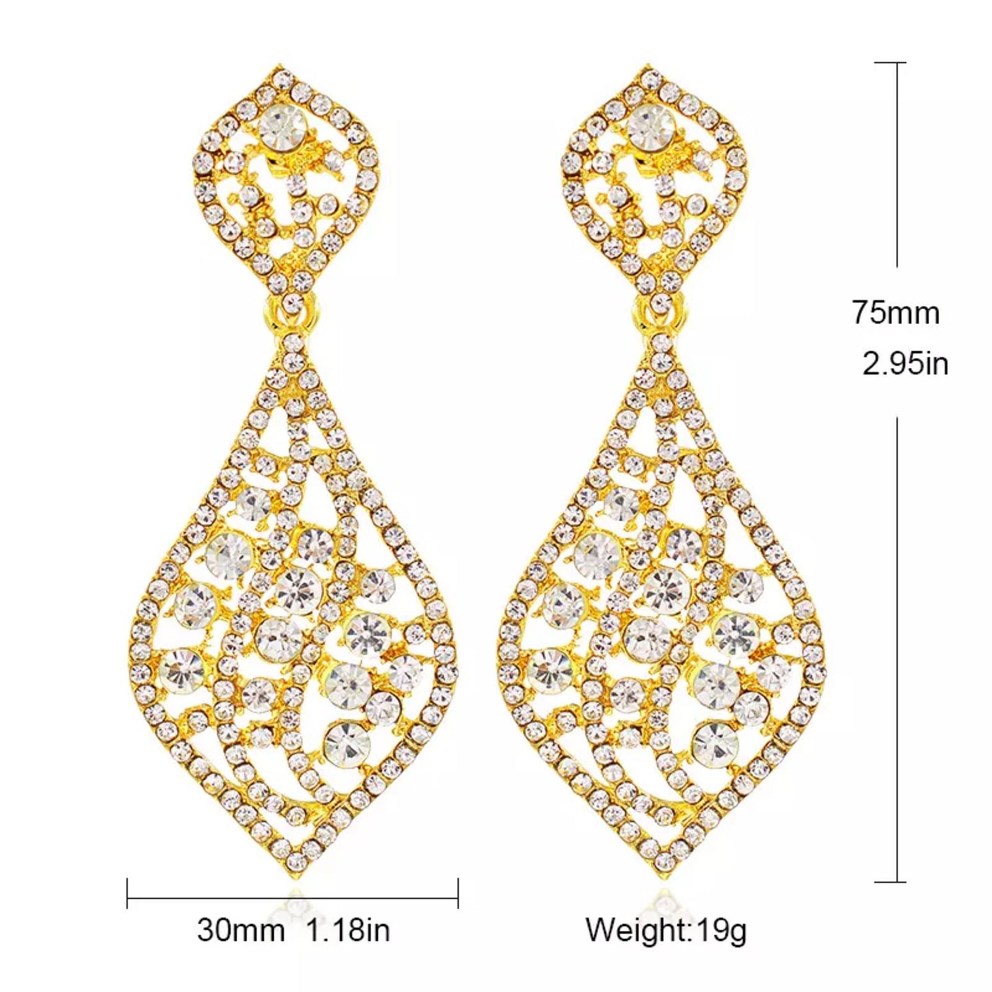 18K Gold Plated Hight Fashion Earring Style F4USYE8019