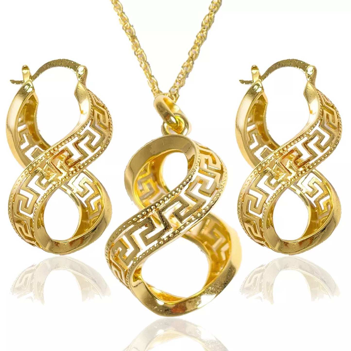 High Quality Luxury 18K Gold Plated Jewelry Sets Style F4UZEA0078