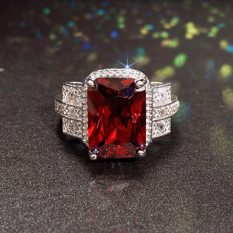 Aristocratic Party Rings for Women Brilliant Zirconia Delicate Anniversary Gift