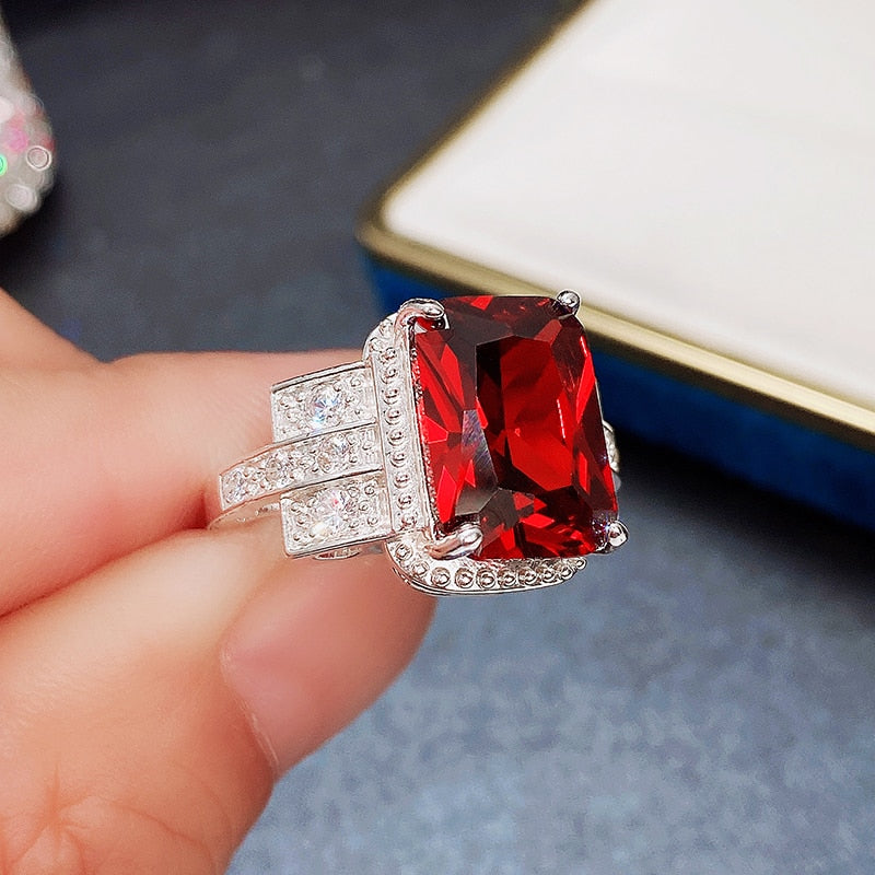 Aristocratic Party Rings for Women Brilliant Zirconia Delicate Anniversary Gift