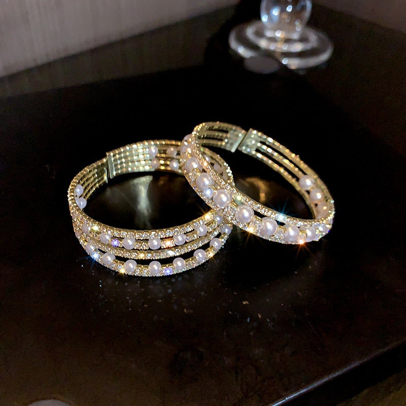 Multilayer Rhinestones Bracelet