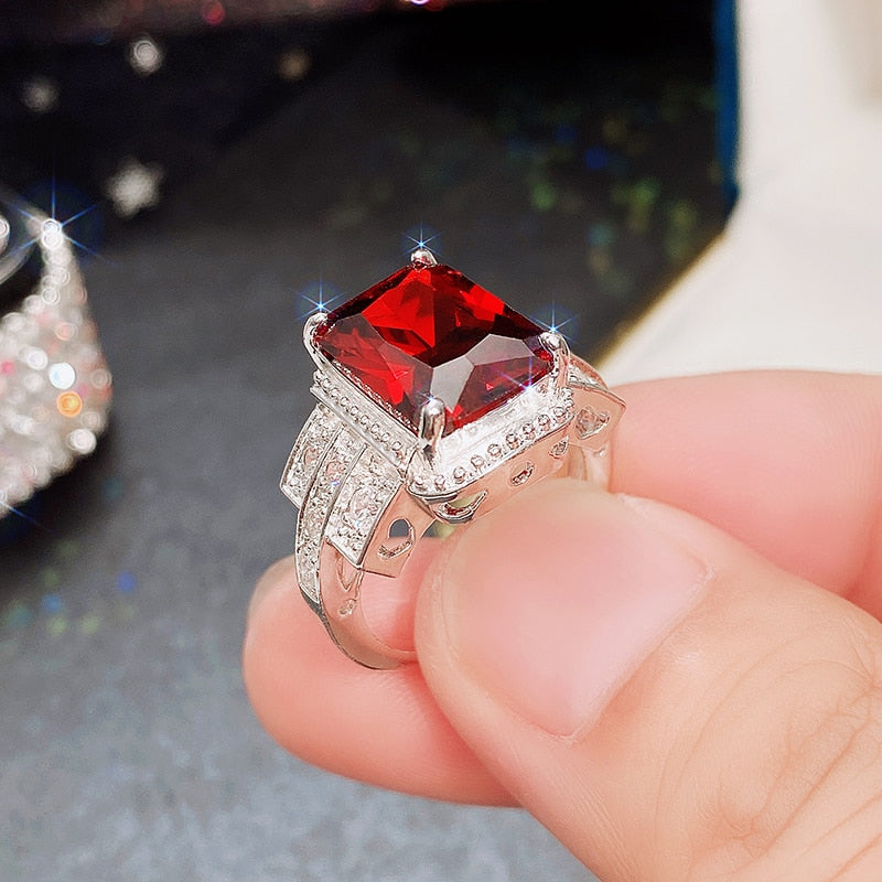 Aristocratic Party Rings for Women Brilliant Zirconia Delicate Anniversary Gift