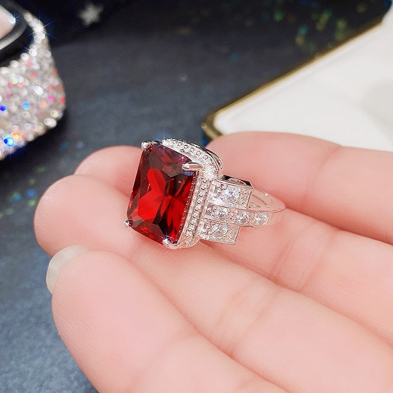 Aristocratic Party Rings for Women Brilliant Zirconia Delicate Anniversary Gift