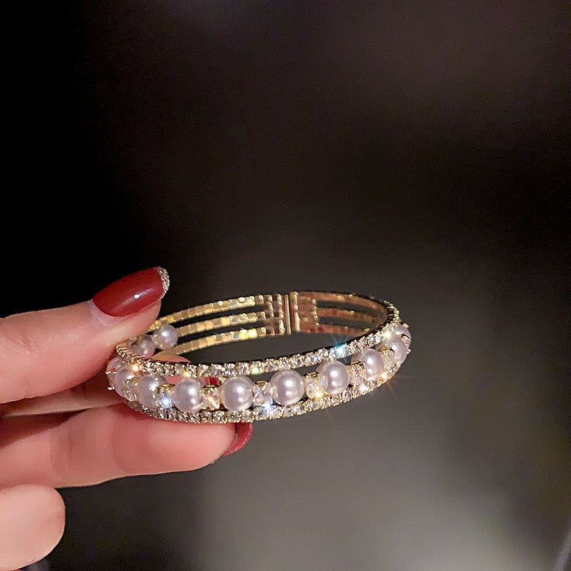 Multilayer Rhinestones Bracelet