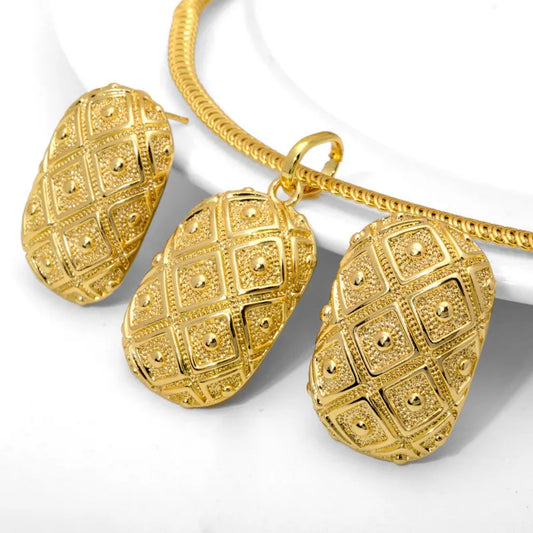 High Quality 18K Gold plated Jewelry Sets Style JLRA0151