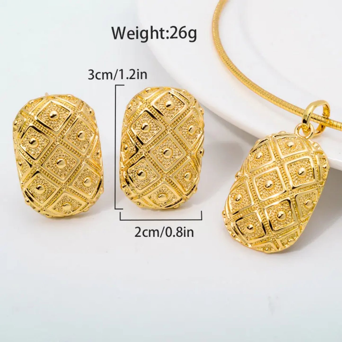 High Quality 18K Gold plated Jewelry Sets Style JLRA0151