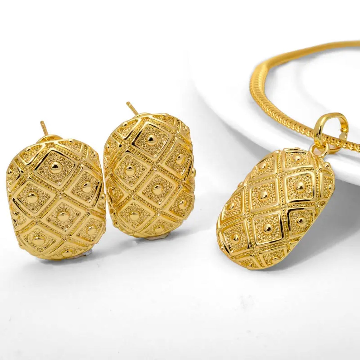 High Quality 18K Gold plated Jewelry Sets Style JLRA0151