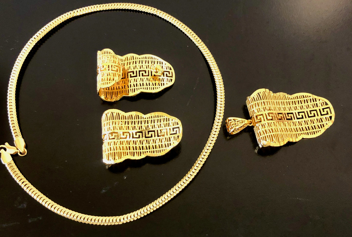 18K Gold plated Brazilian Style Jewelry Sets Style JLRA0148