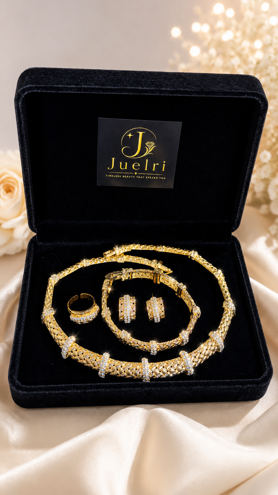 JLRA0091 14K gold-plated jewelry set – product view 9