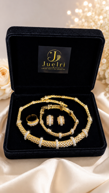 JLRA0091 14K gold-plated jewelry set – product view 9