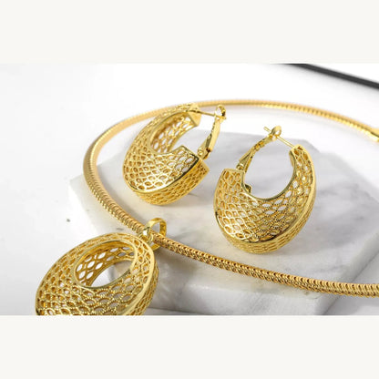 JLRA0124 gold-plated jewelry set – product view 2