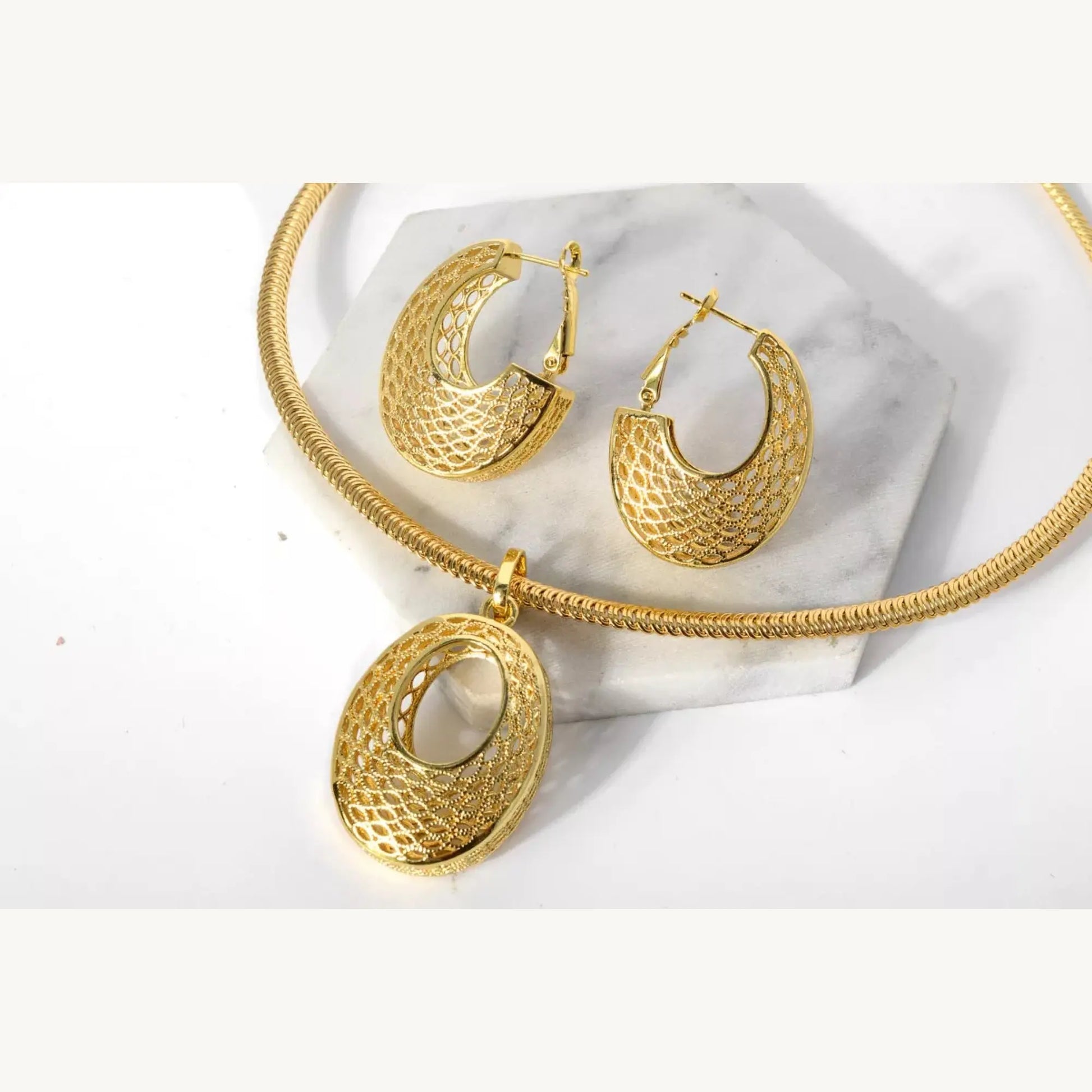 JLRA0124 gold-plated jewelry set – product view 5