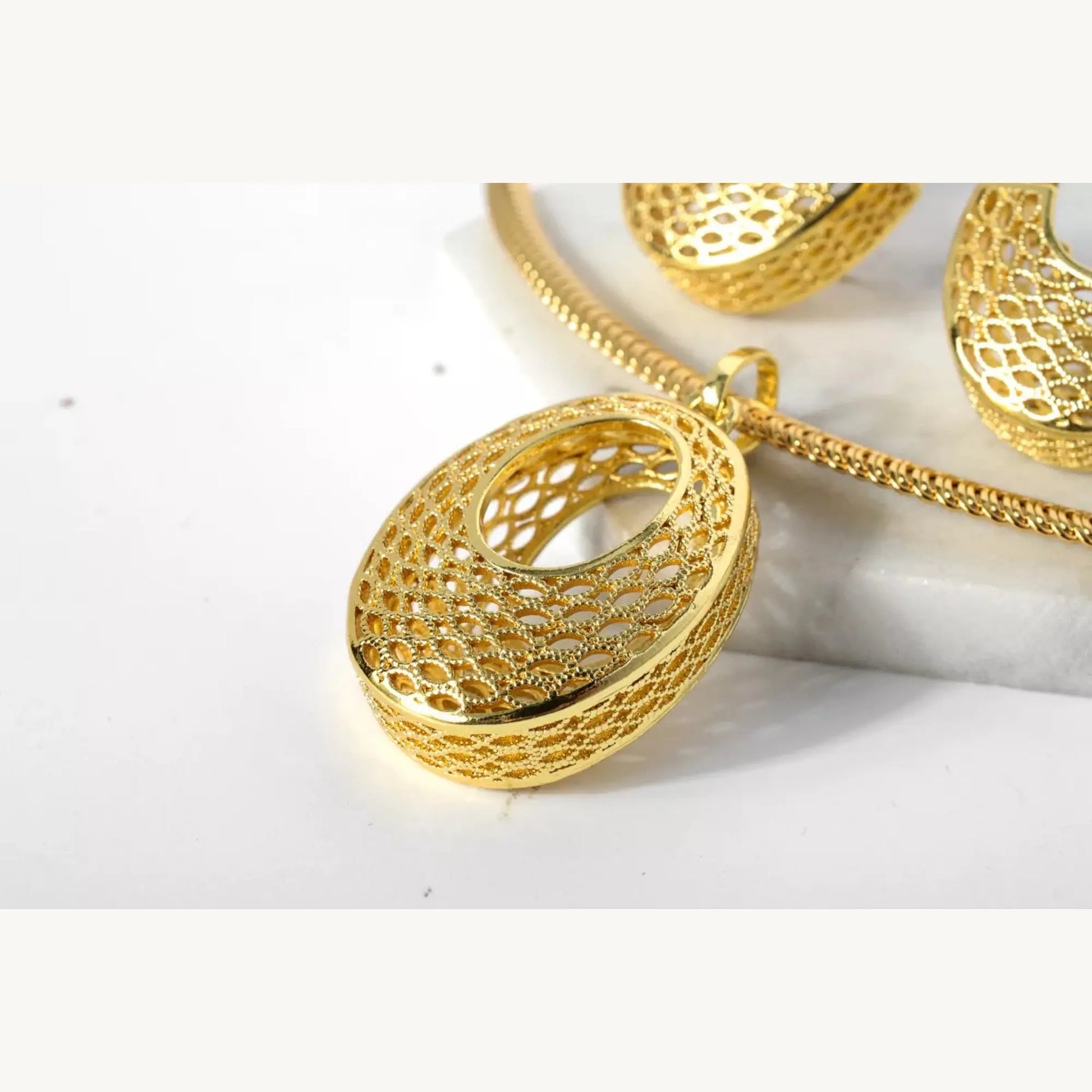 JLRA0124 gold-plated jewelry set – product view 6