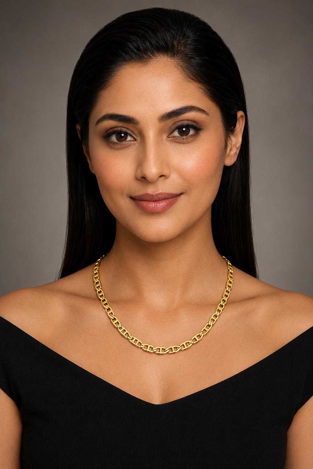 18k Gold Plated Chain Necklace Style JLRN01777