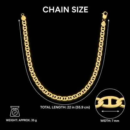 18k Gold Plated Chain Necklace Style JLRN01777