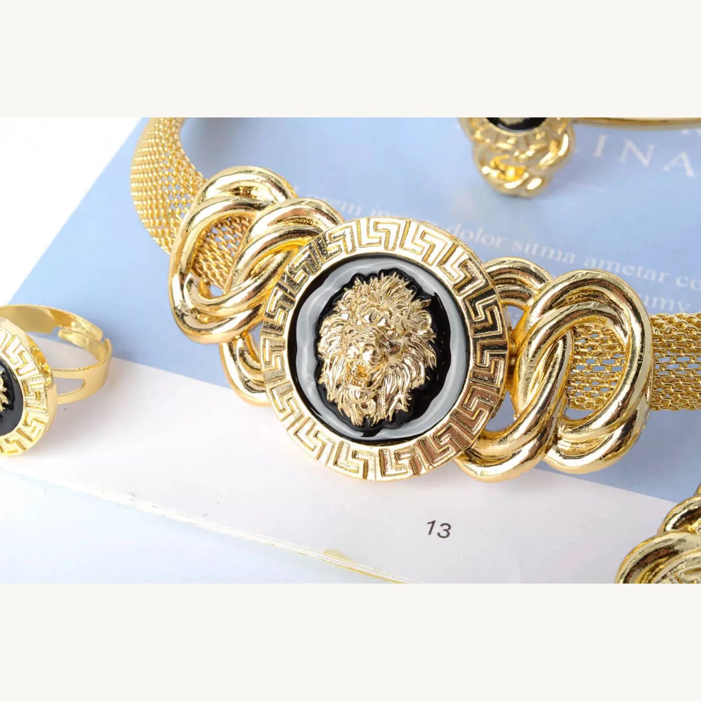 JLRSO143 gold-plated jewelry set – product view 3