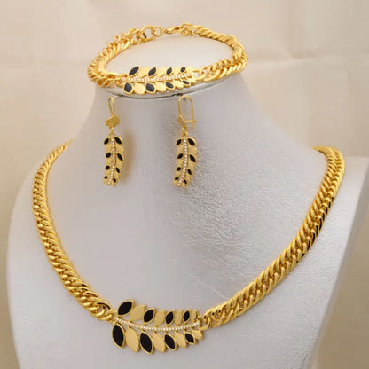 18K Gold Plated Jewelry Set Style JLRT00541