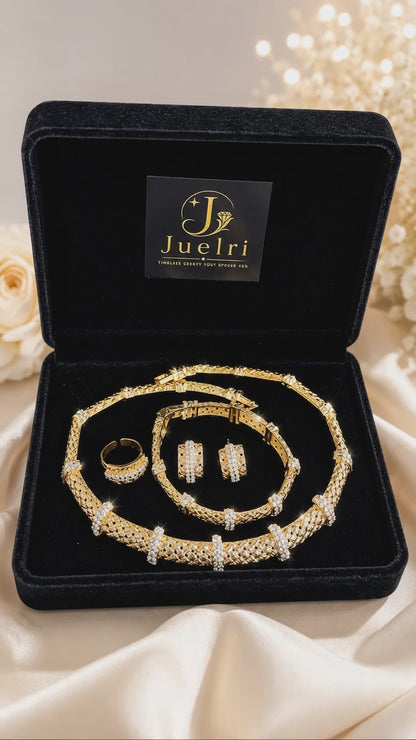 14K Gold-Plated Jewelry Set – Style JLRA0091