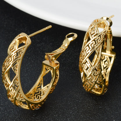 18K Gold plated Italian Style Jewelry Sets Style JLRA0135
