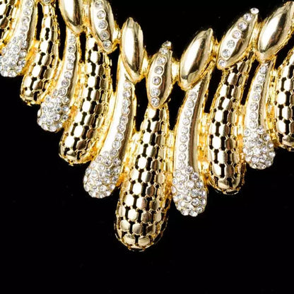 Luxury 14K Gold Plated Jewelry Sets Style JLRS0129