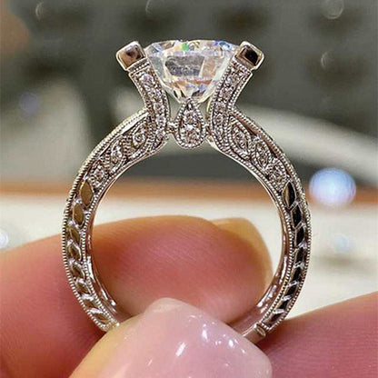 Gorgeous Big Cubic Zircon Rings for Women Wedding Anniversary Gift Noble Female Party Ring Brilliant Fashion Jewelry