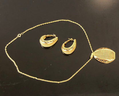 High Quality Luxury 18K Gold Plated Jewelry Sets Style F4UA0084