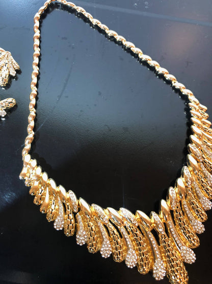 Luxury 14K Gold Plated Jewelry Sets Style JLRS0129